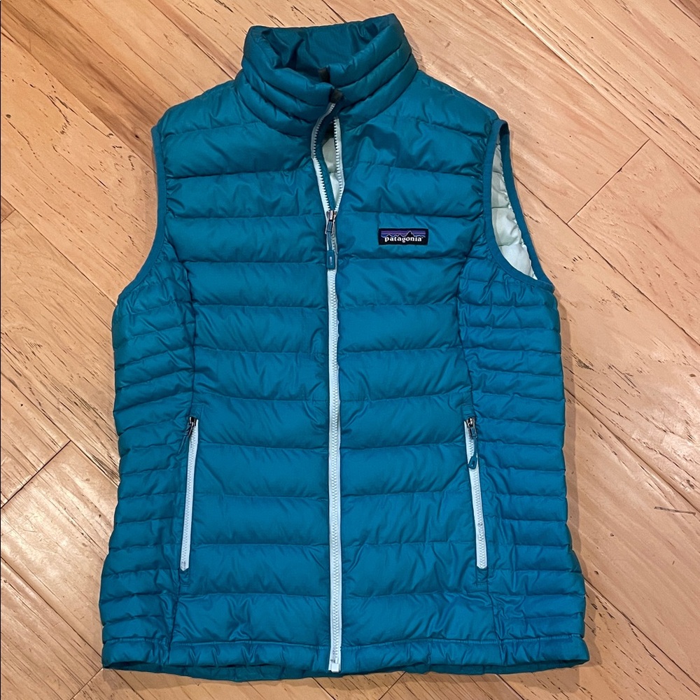 Patagonia Blue Down Puffer Vest